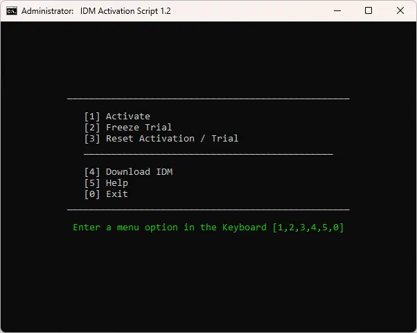 IDM Activation Script CLI