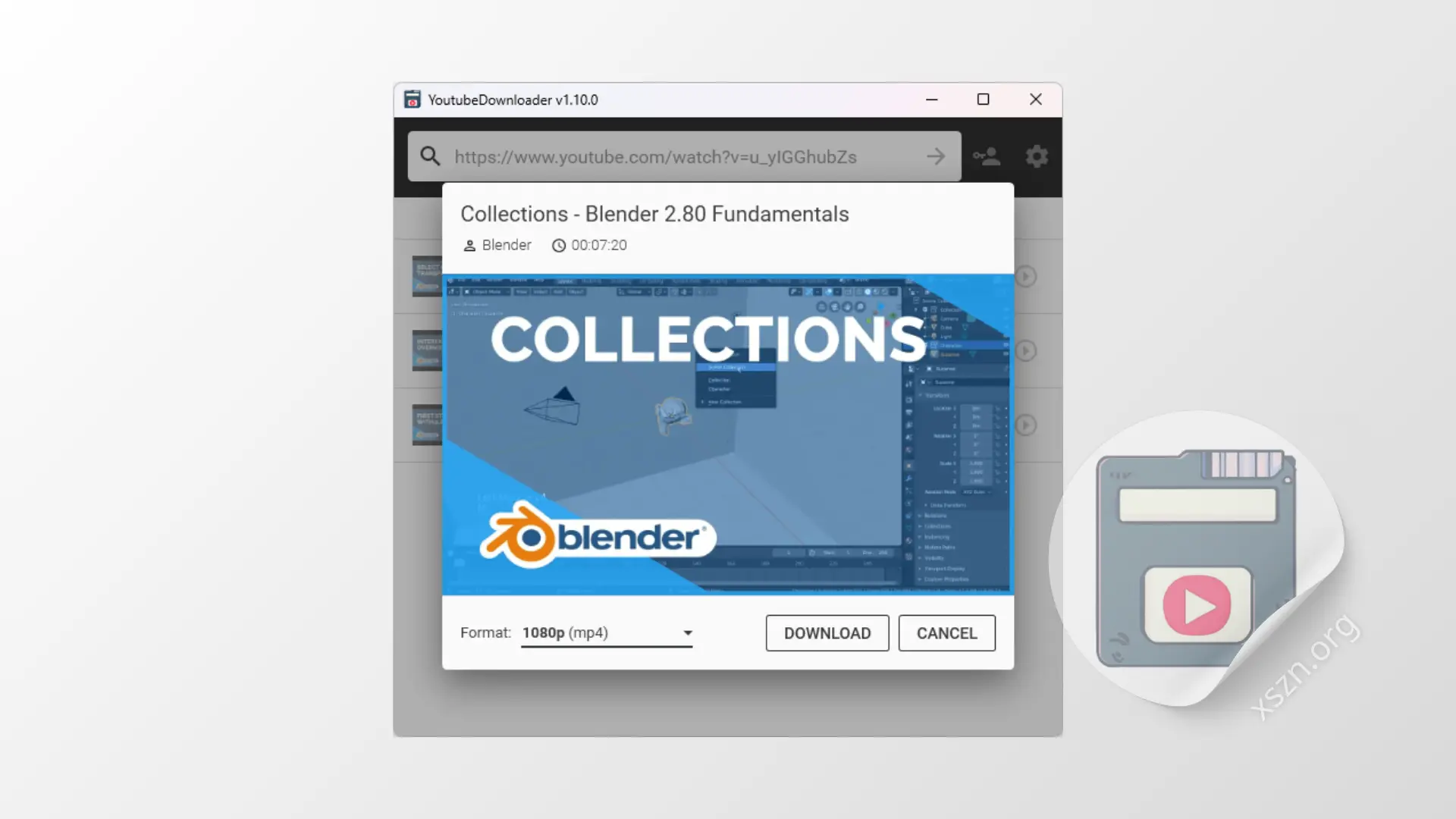 “YoutubeDownloader”屏幕截图