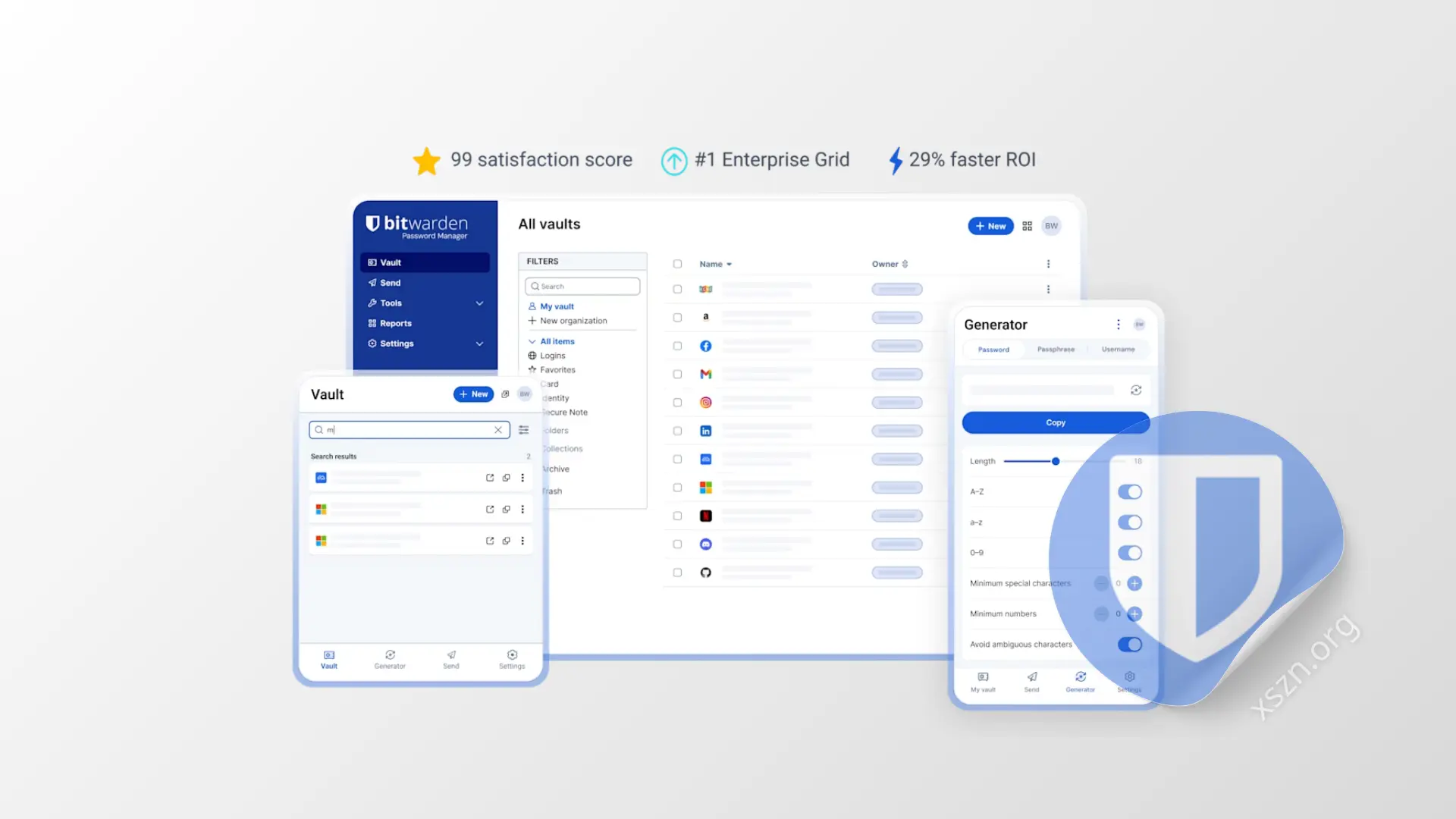“Bitwarden”屏幕截图